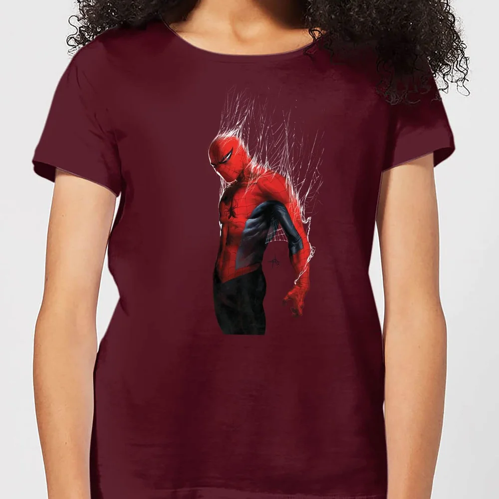 Marvel Spider-man Web Wrap Women's T-Shirt - Burgundy - S Bild 1