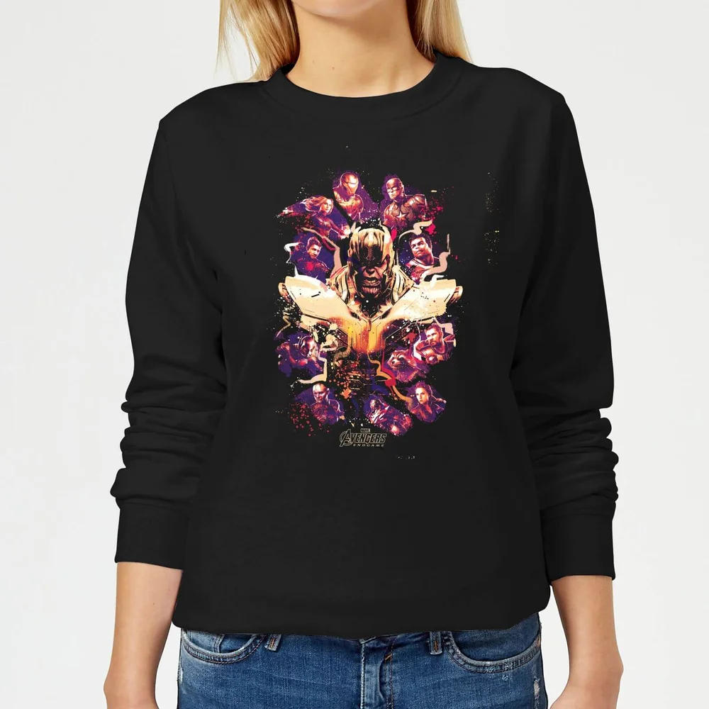 Avengers Endgame Splatter Damen Sweatshirt - Schwarz - XS Bild 1