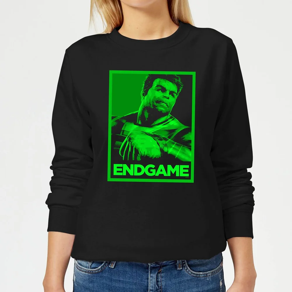 Avengers Endgame Hulk Poster Women's Sweatshirt - Black - XS Bild 1