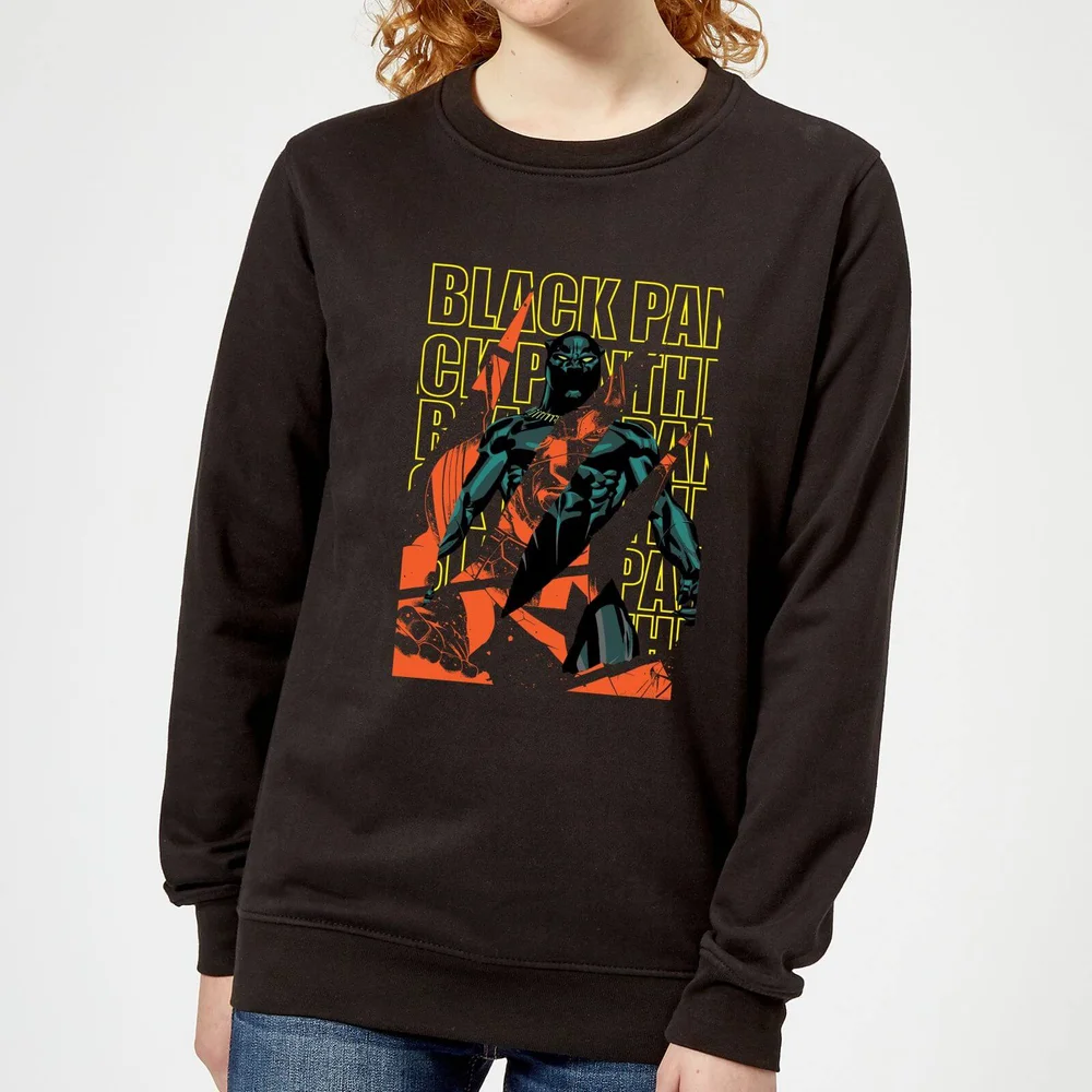 Marvel Avengers Black Panther Collage Women's Sweatshirt - Black - XS Bild 1