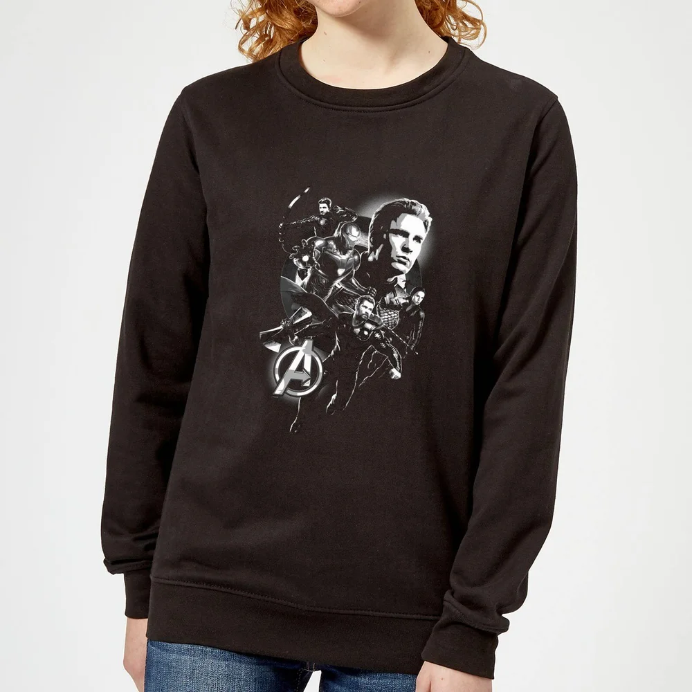 Avengers Endgame Mono Heroes Damen Sweatshirt - Schwarz - XS Bild 1