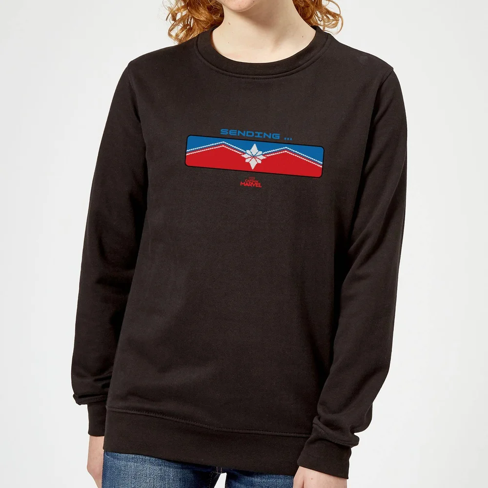 Captain Marvel Sending Women's Sweatshirt - Black - XS Bild 1