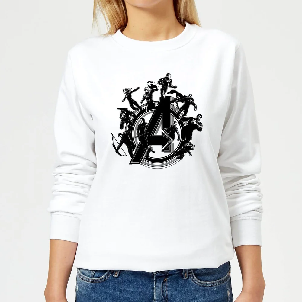 Avengers Endgame Hero Circle Damen Sweatshirt - Weiß - XS Bild 1