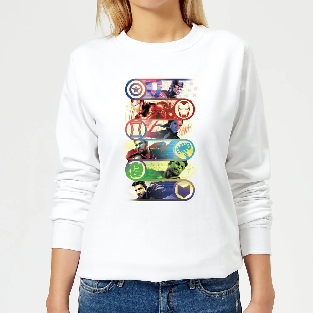 Avengers Endgame Original Heroes Damen Sweatshirt - Weiß - XS Bild 1