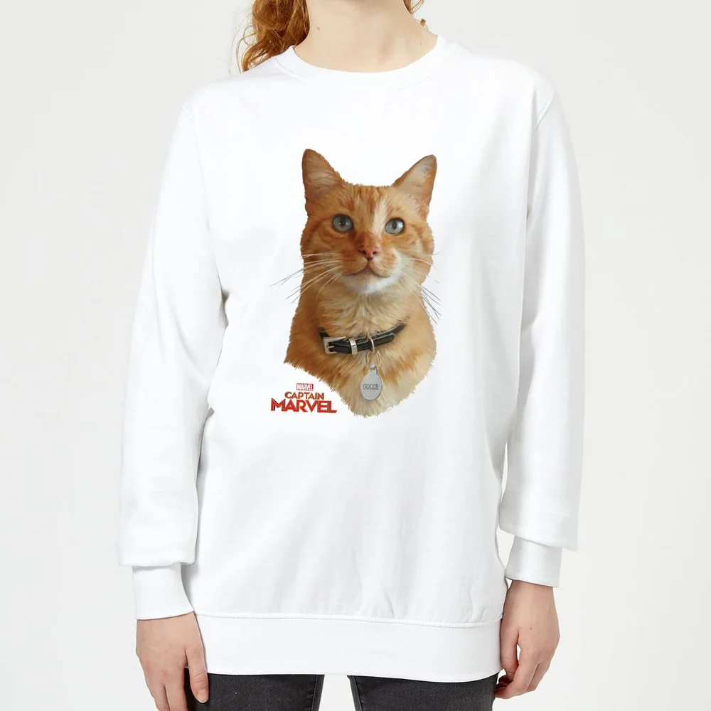 Captain Marvel Goose Women's Sweatshirt - White - XS Bild 1