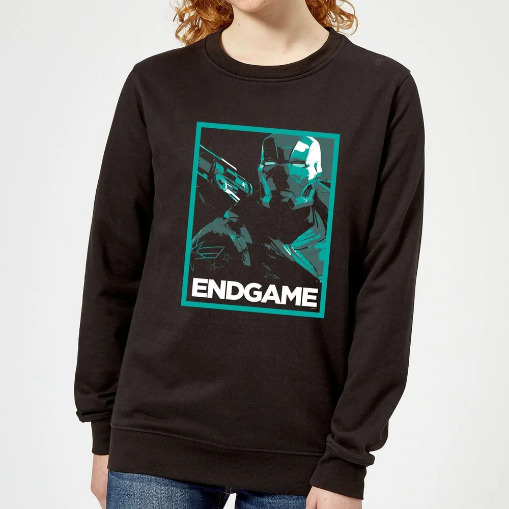 Avengers Endgame War Machine Poster Women's Sweatshirt - Black - XS Bild 1