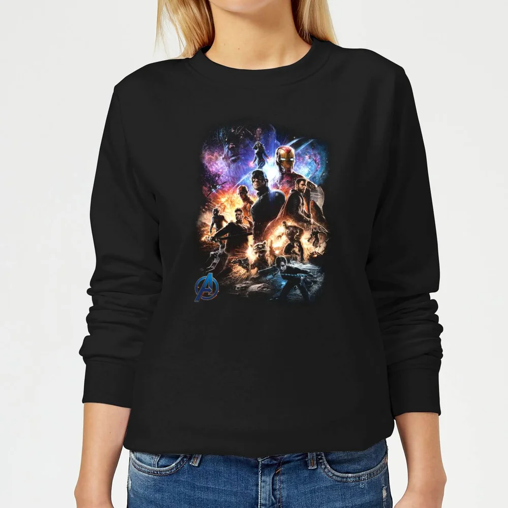 Avengers Endgame Character Montage Damen Sweatshirt - Schwarz - XS Bild 1