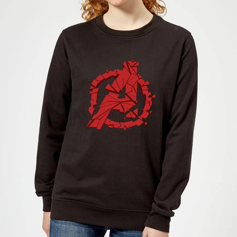 Avengers Endgame Shattered Logo Women's Sweatshirt - Black - XS Bild 1