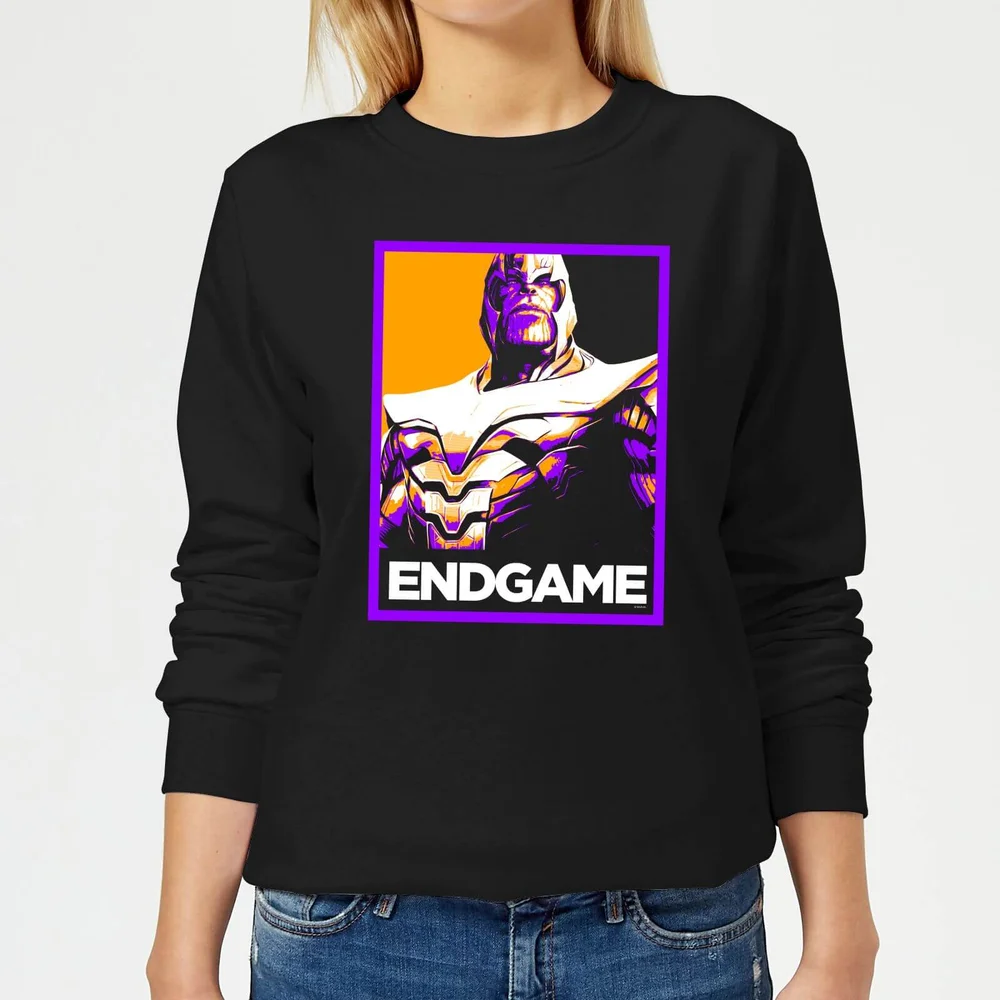 Avengers Endgame Thanos Poster Women's Sweatshirt - Black - XS Bild 1