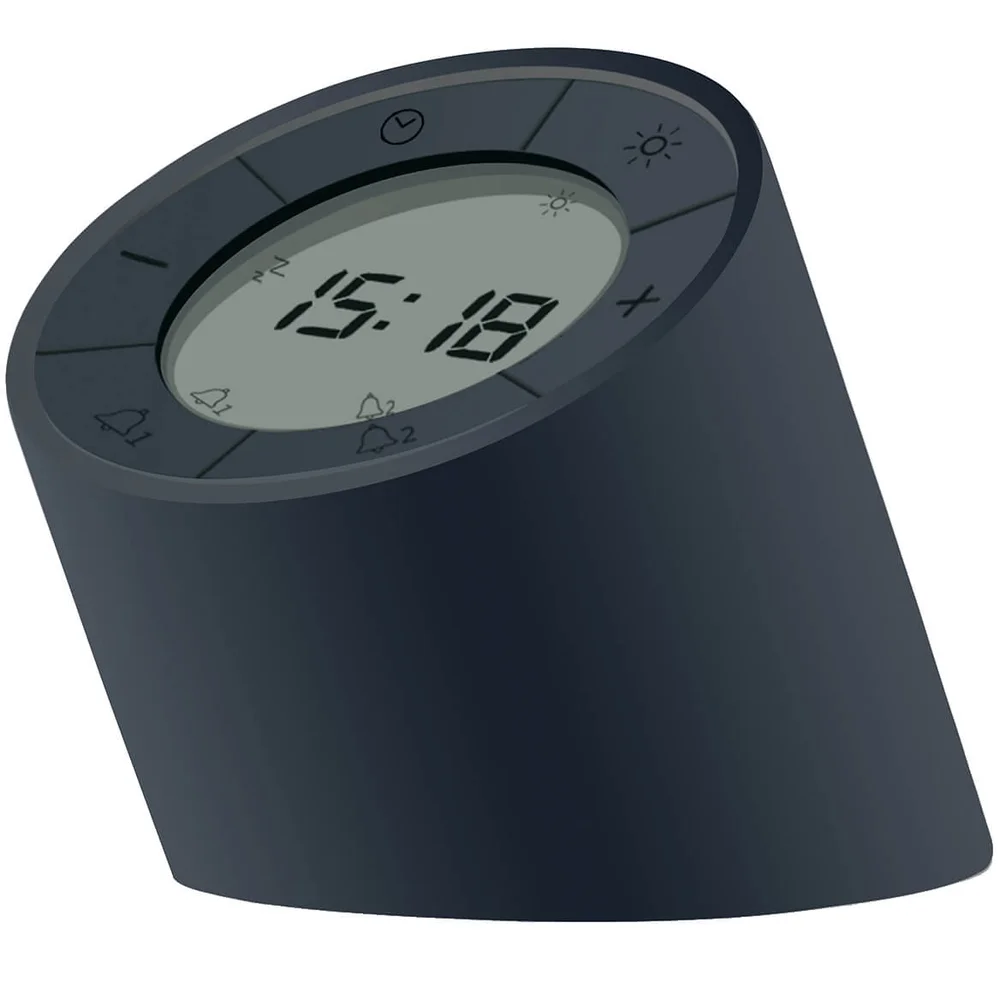 Gingko Edge Light Alarm Clock - Black Bild 1