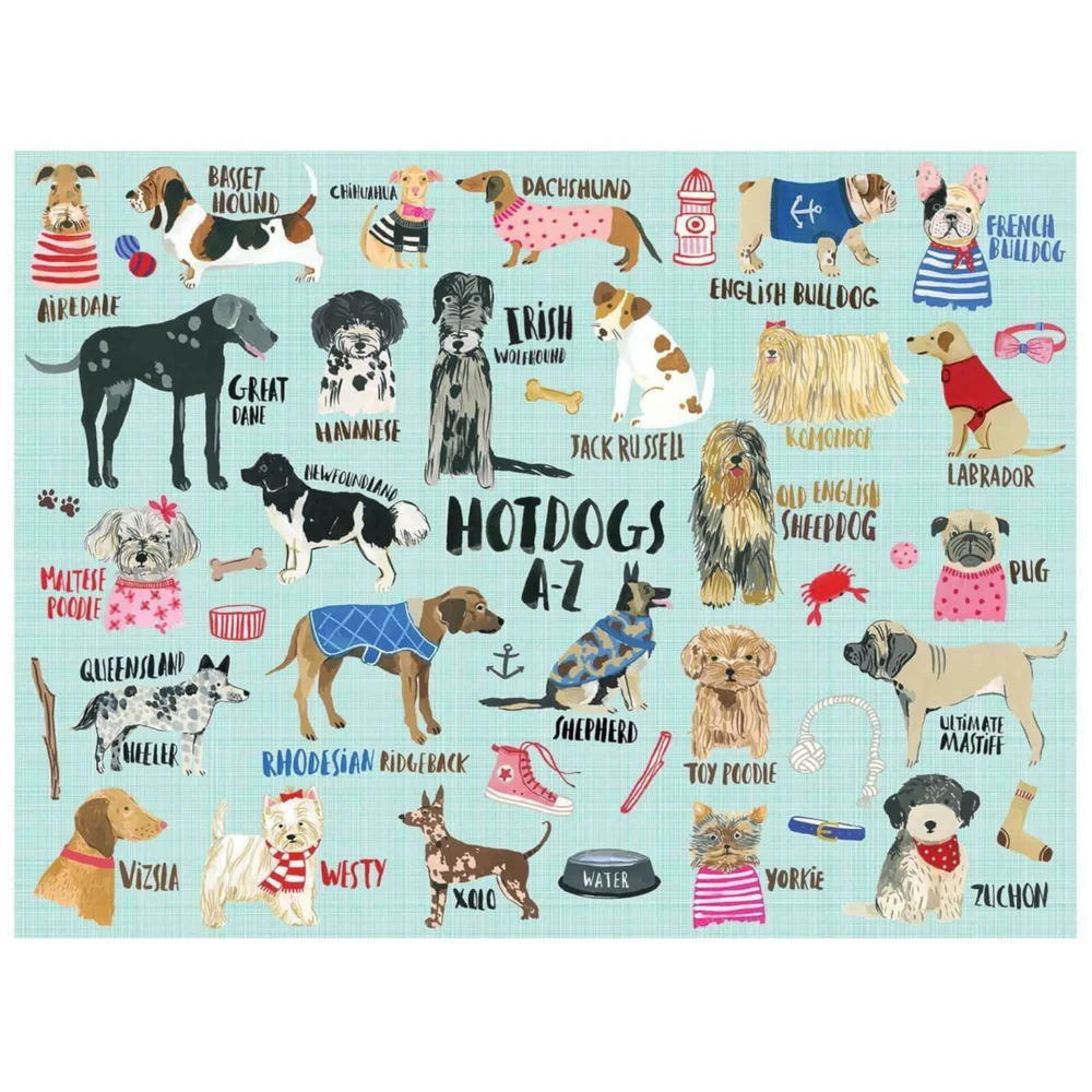 Hot Dogs A-Z 1000 Piece Puzzle Bild 1