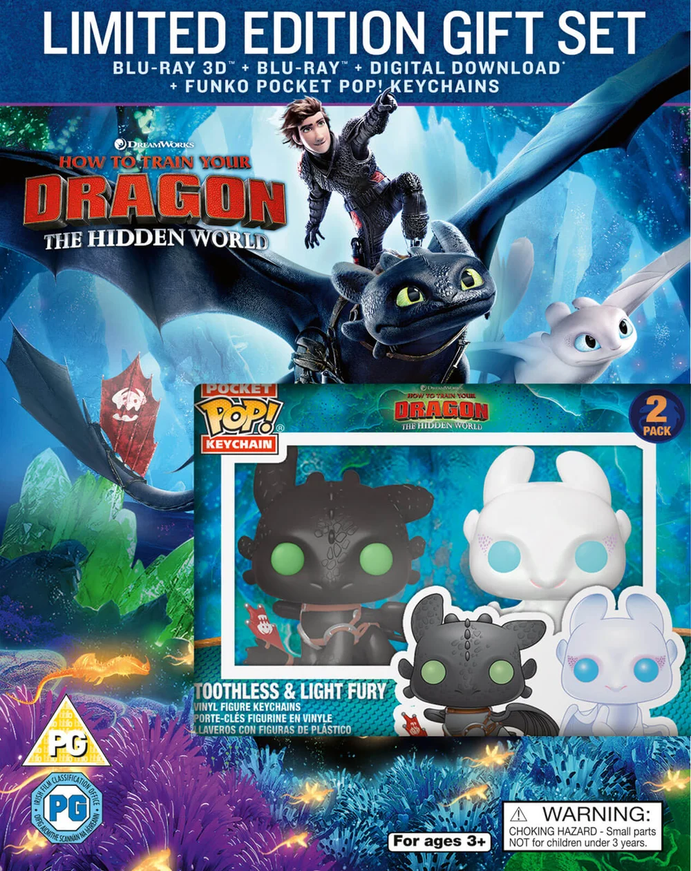 How to Train Your Dragon - The Hidden World Limited Edition Gift Set (Blu-ray + 3D Blu-ray + Digital Download) Bild 1