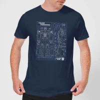 Transformers Optimus Prime Schematic Men's T-Shirt - Navy - undefined undefined