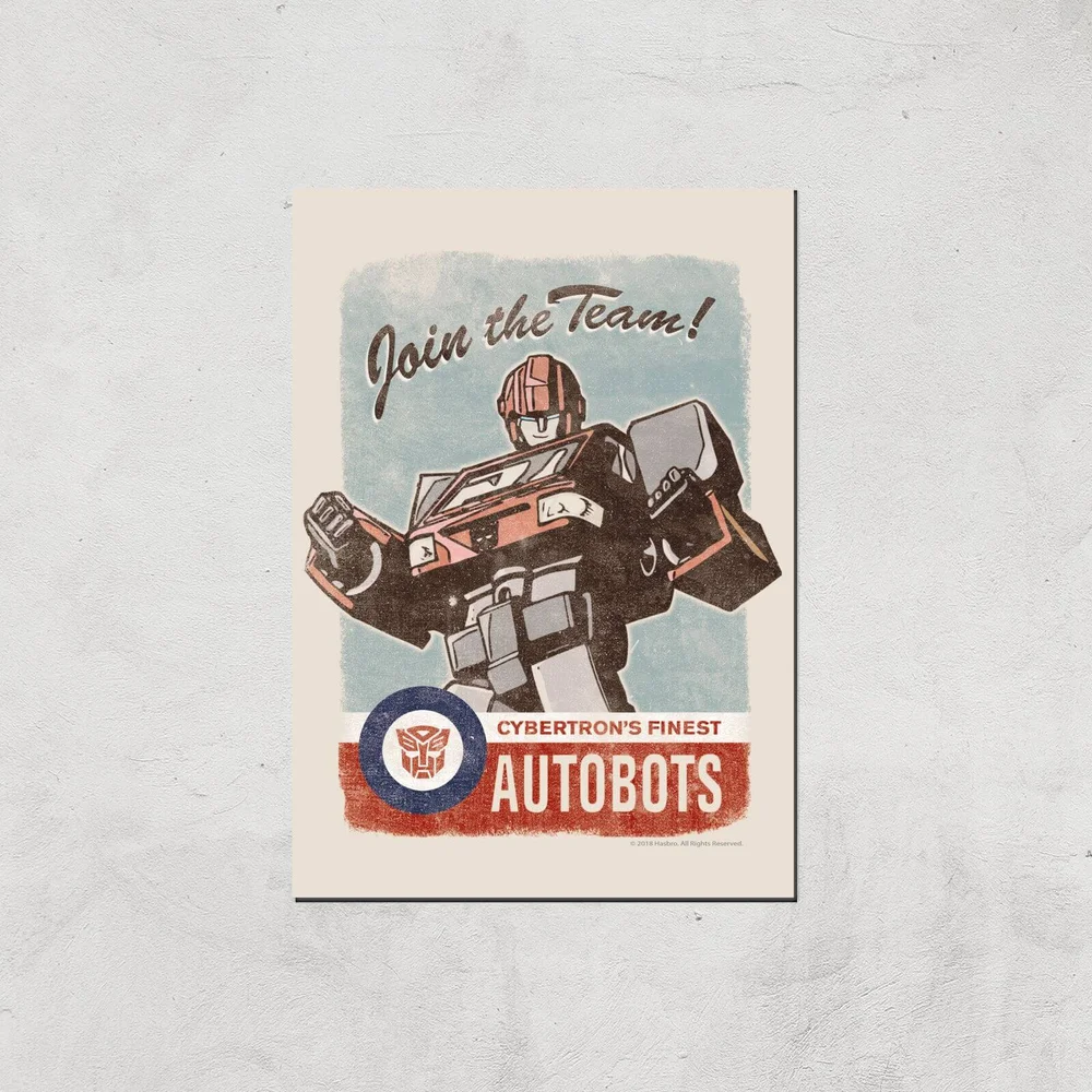Transformers Join The Team Art Print - A4 - Print Only Bild 1