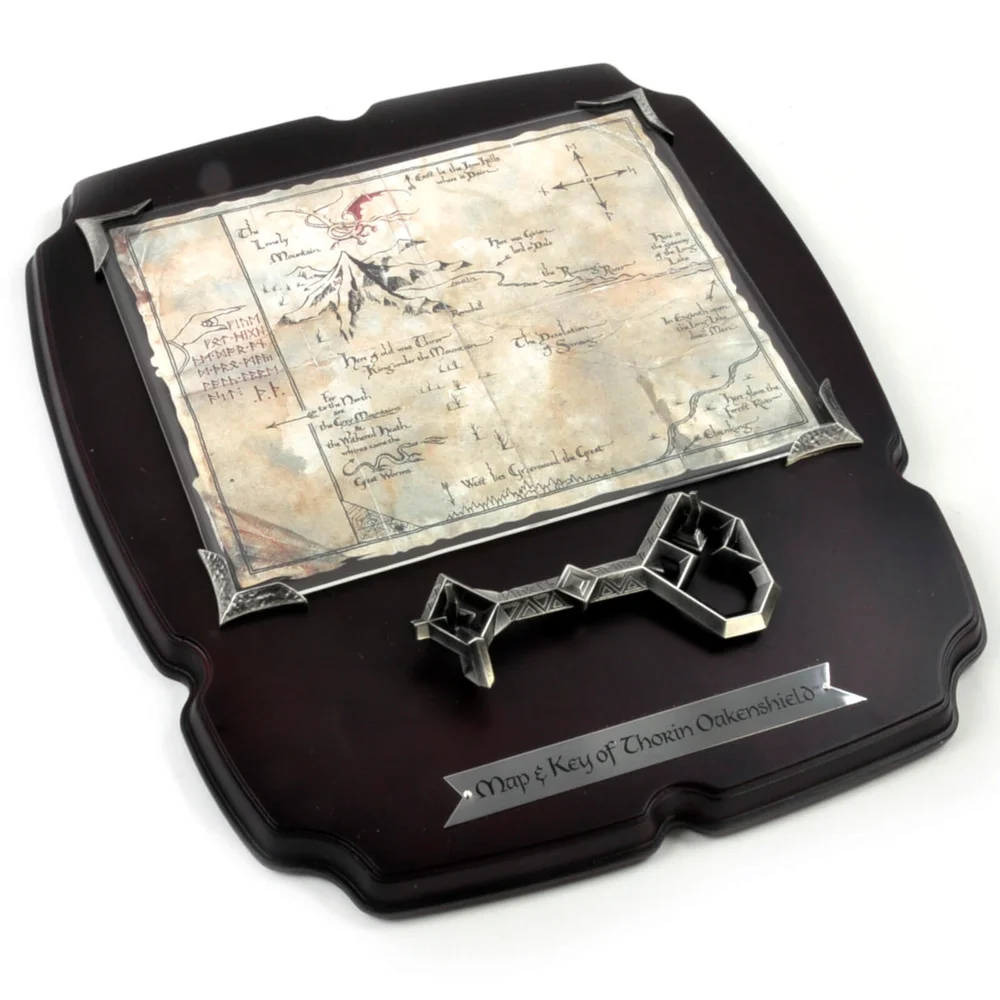 The Hobbit Thorin's 15 x 13" Map & Key Replica Bild 1