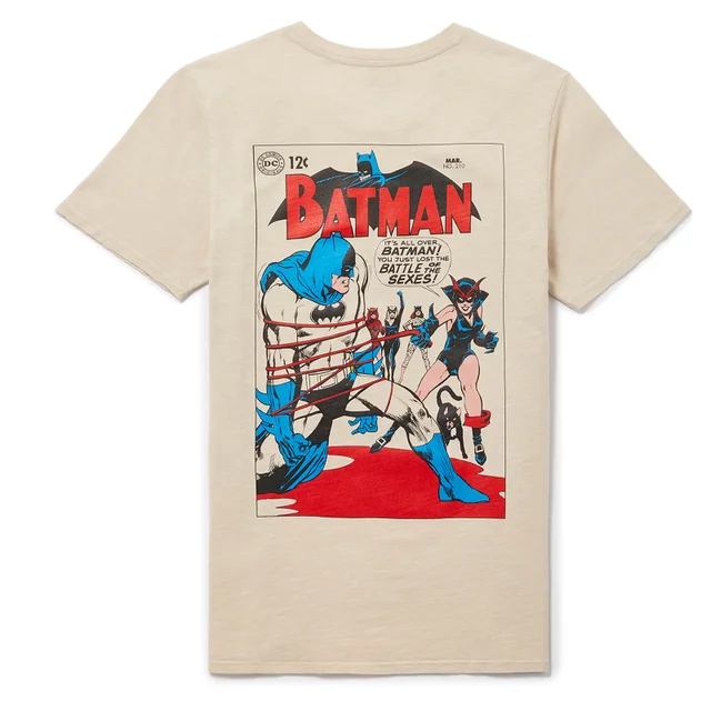 Batman 80. Jubiläum 60s Vintage T-Shirt - Weiß Vintage Wash