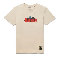 Batman 80. Jubiläum 60s Vintage T-Shirt - Weiß Vintage Wash