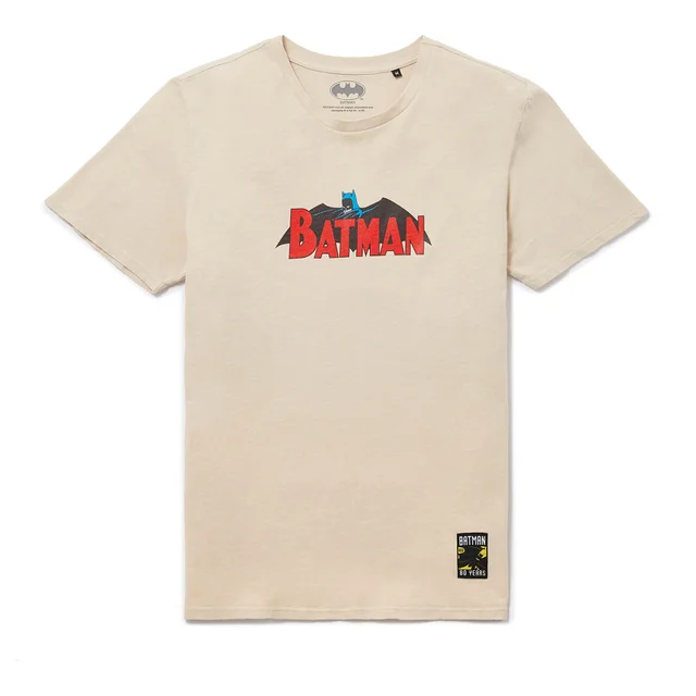 Batman 80. Jubiläum 60s Vintage T-Shirt - Weiß Vintage Wash