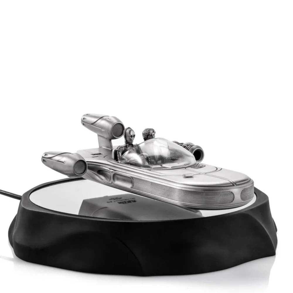 Royal Selangor Star Wars Land Speeder Vehicle mit Base 12.5cm - Zinn Replik Bild 1