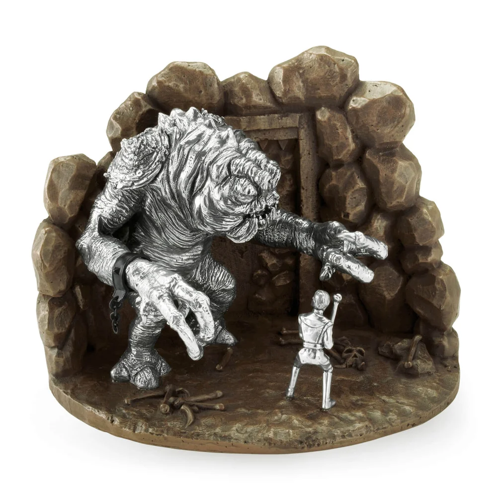 Royal Selangor Star Wars Luke vs. Rancour Limited Edition Zinn Diorama 22cm (500 Artikel Weltweit) Bild 1