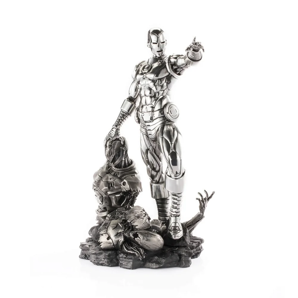 Royal Selangor Marvel Iron Man und Ultron Zinnfigur in limitierter Auflage 36cm Bild 1