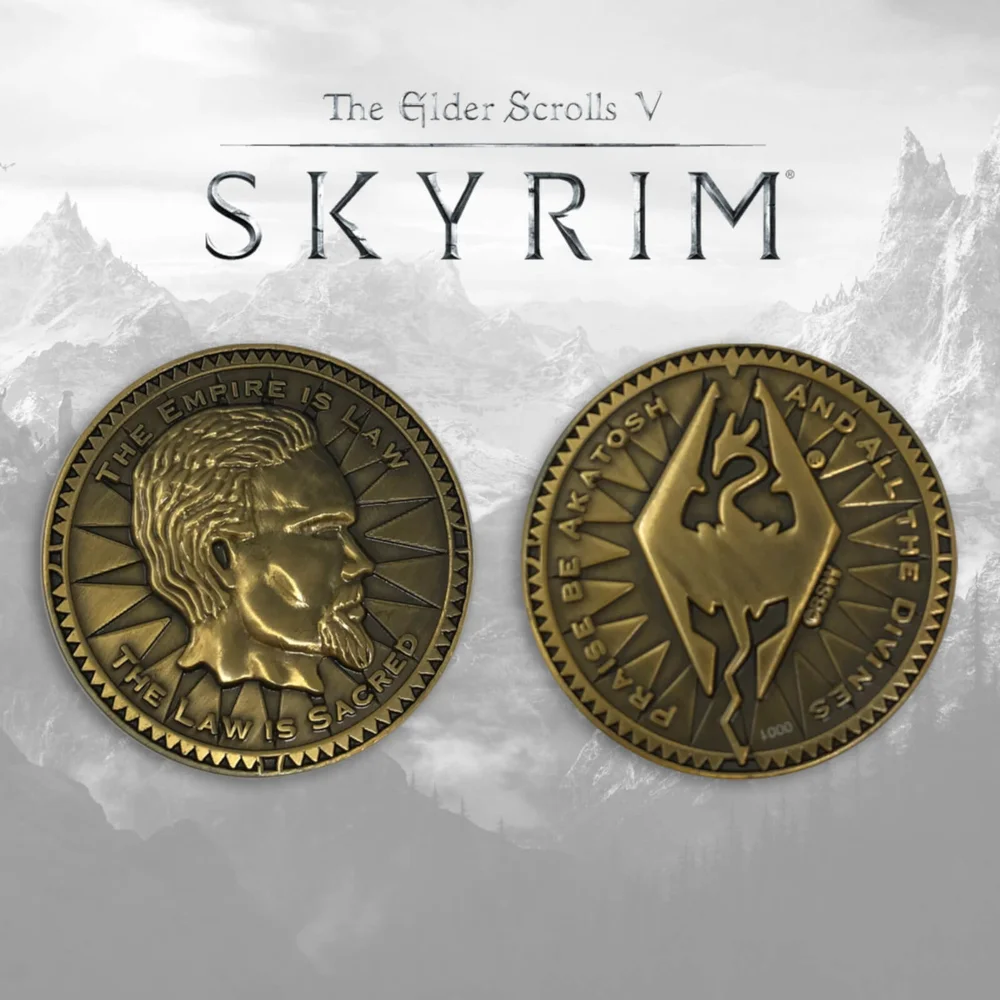 Elder Scrolls 'Skyrim' Collector's Coin Limited Edition - Antique Gold Variant Bild 1