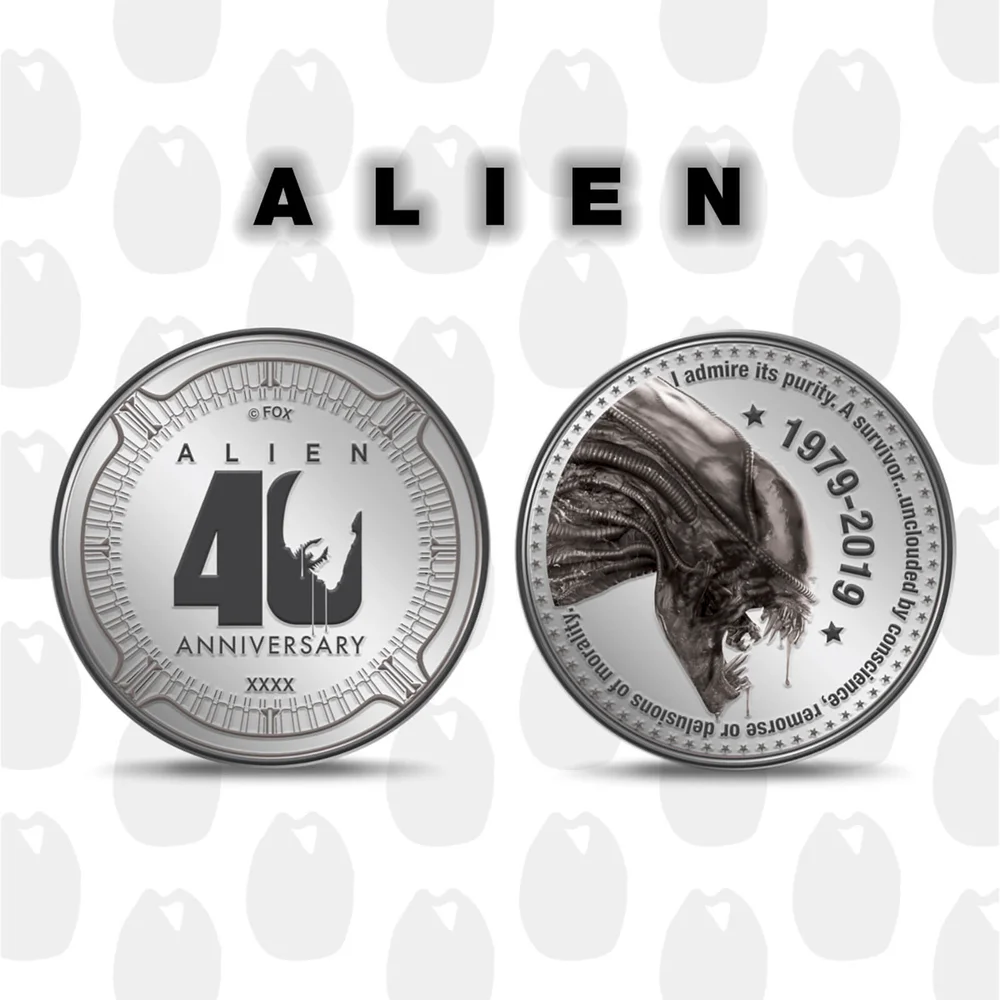 Alien '40th Anniversary' Collector's Limited Edition Coin: Silver Variant Bild 1