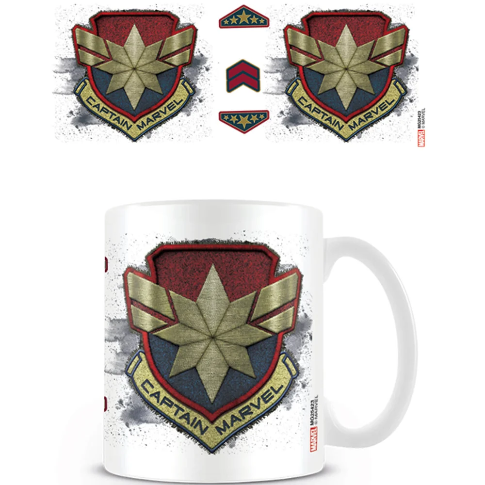 Captain Marvel (Badge) Coffee Mug Bild 1