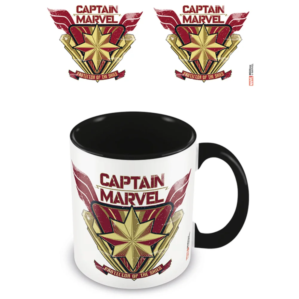 Captain Marvel (Protector) Black Coloured Inner Mug Bild 1