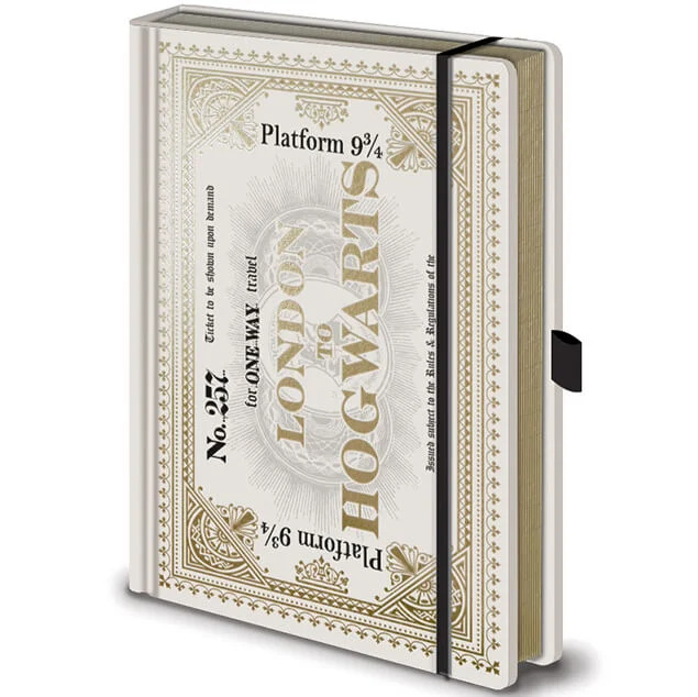 Harry Potter (Hogwarts Express Ticket) Premium A5 Notebook Bild 1