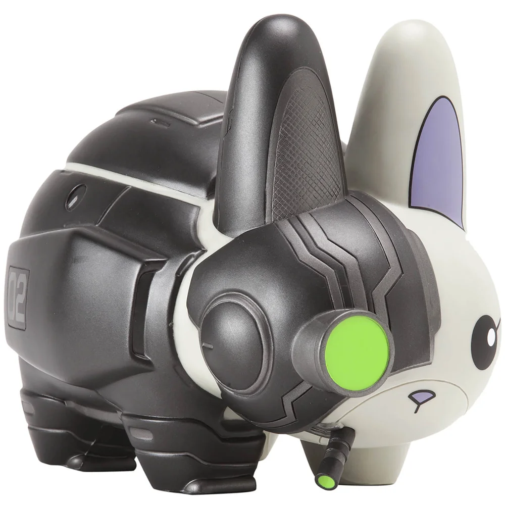 Kidrobot Labbit Figure Cyborg Black Nemesis 7 Inch Bild 1