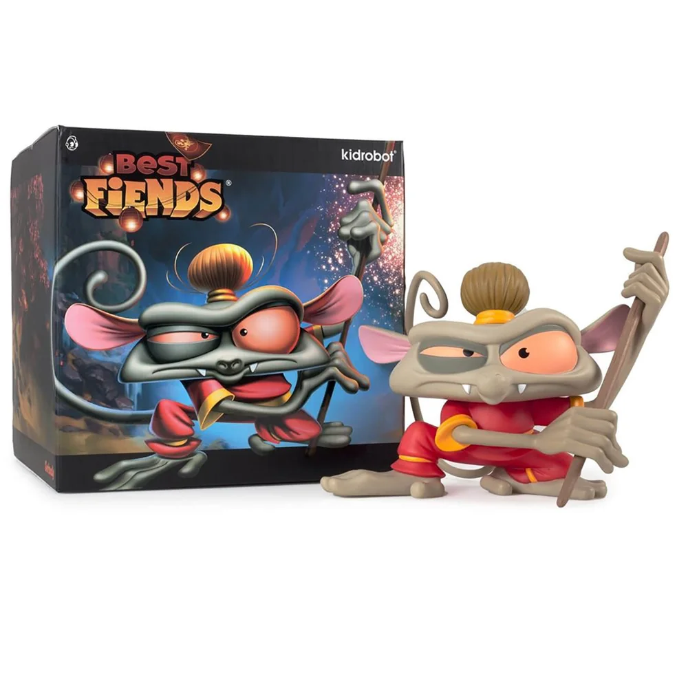 Kidrobot Best Fiends CNY ""Wu"" the Tarsier Monkey 8 Inch Vinyl Figure Bild 1