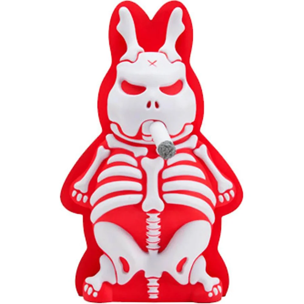 Kidrobot Kozik Skeleton Labbit Under The Bed Black Edition 10 Inch Vinyl Figure Bild 1