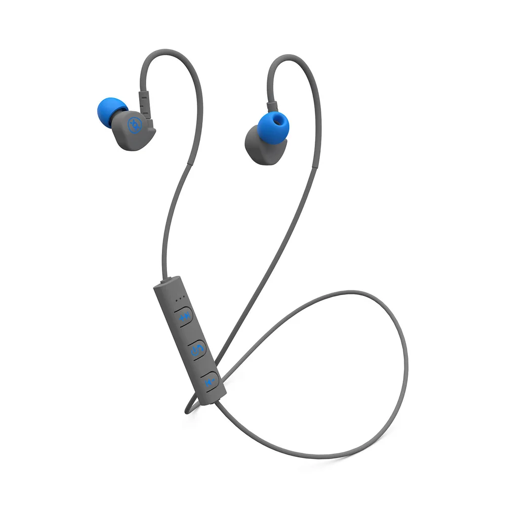 Mixx Memory Fit 1 Bluetooth Wireless Sports Earphones - Grey Bild 1