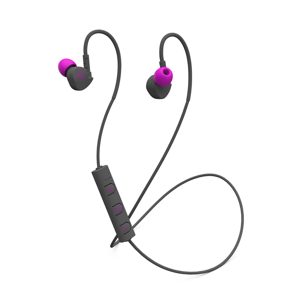Mixx Memory Fit 1 Bluetooth Wireless Sports Earphones - Pink Bild 1