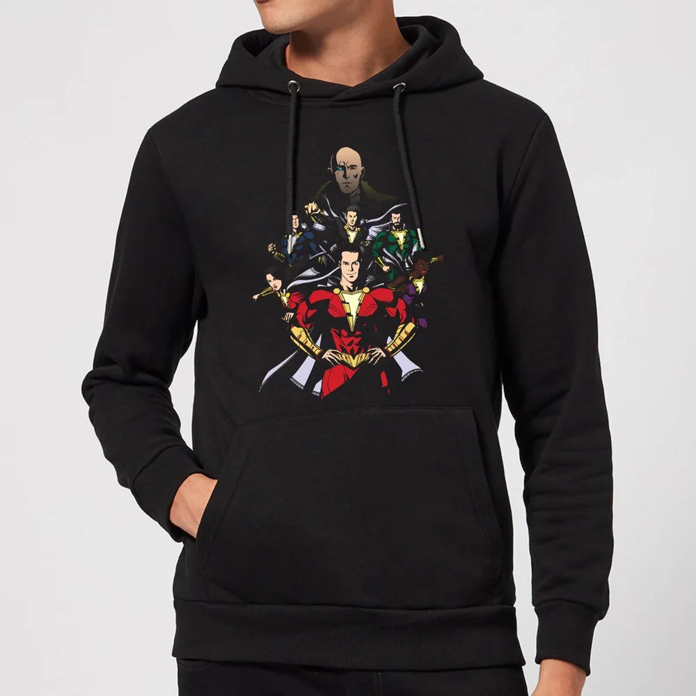 Shazam Team Up Hoodie - Black - S Bild 1