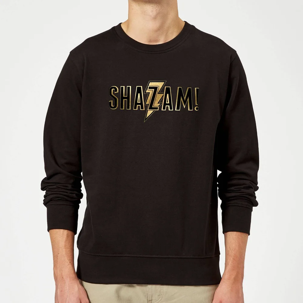 Shazam Gold Logo Sweatshirt - Black - S Bild 1