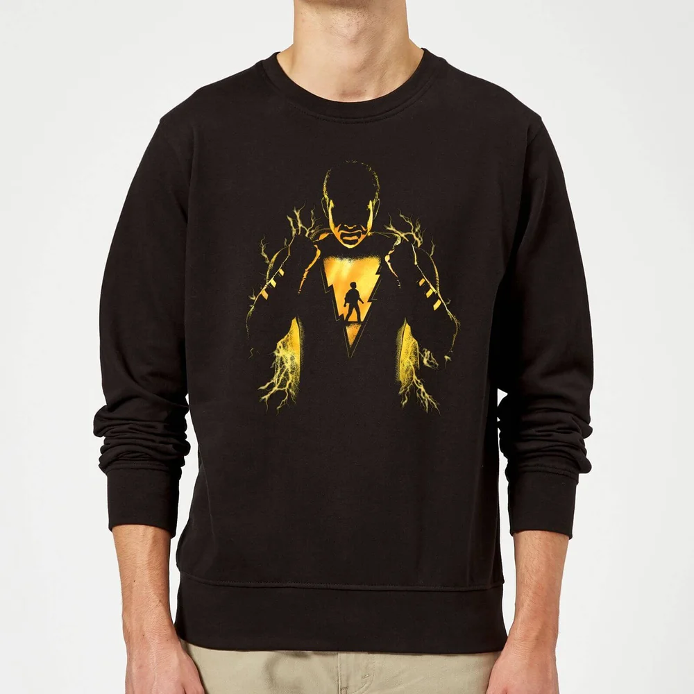 Shazam Lightning Silhouette Sweatshirt - Black - S Bild 1