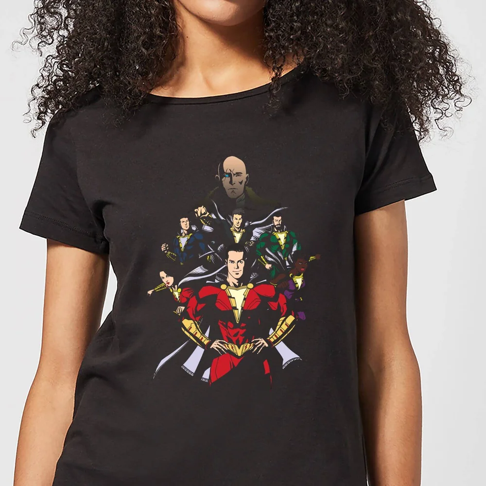 Shazam Team Up Women's T-Shirt - Black - S Bild 1