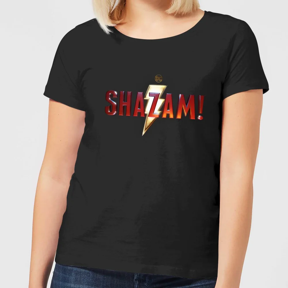 Shazam Logo Women's T-Shirt - Black - S Bild 1