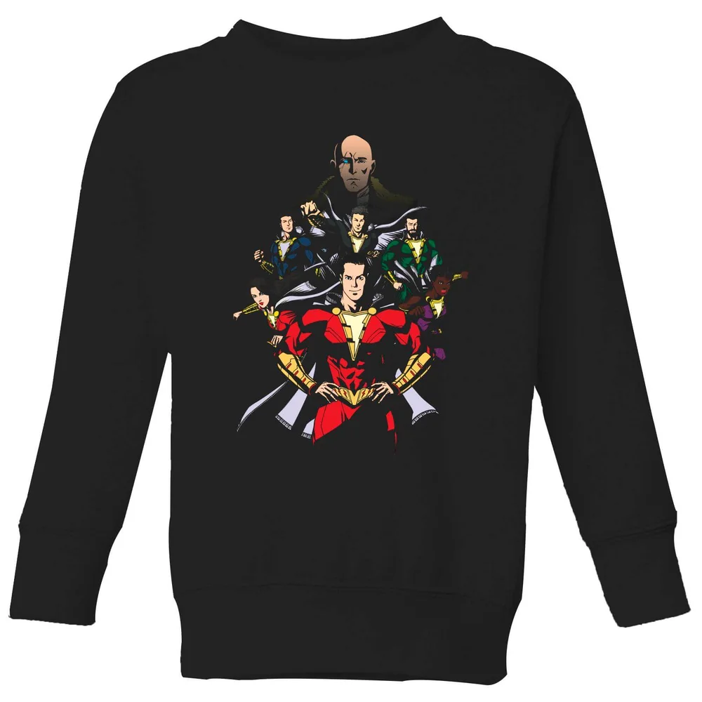 Shazam Team Up Kids' Sweatshirt - Black - 3-4 Jahre Bild 1