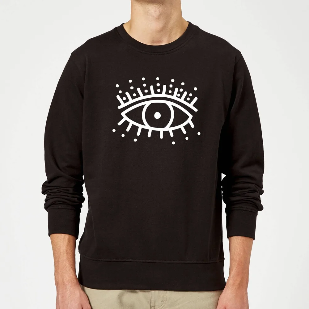 Eye Eye Sweatshirt - Black - S - Schwarz Bild 1