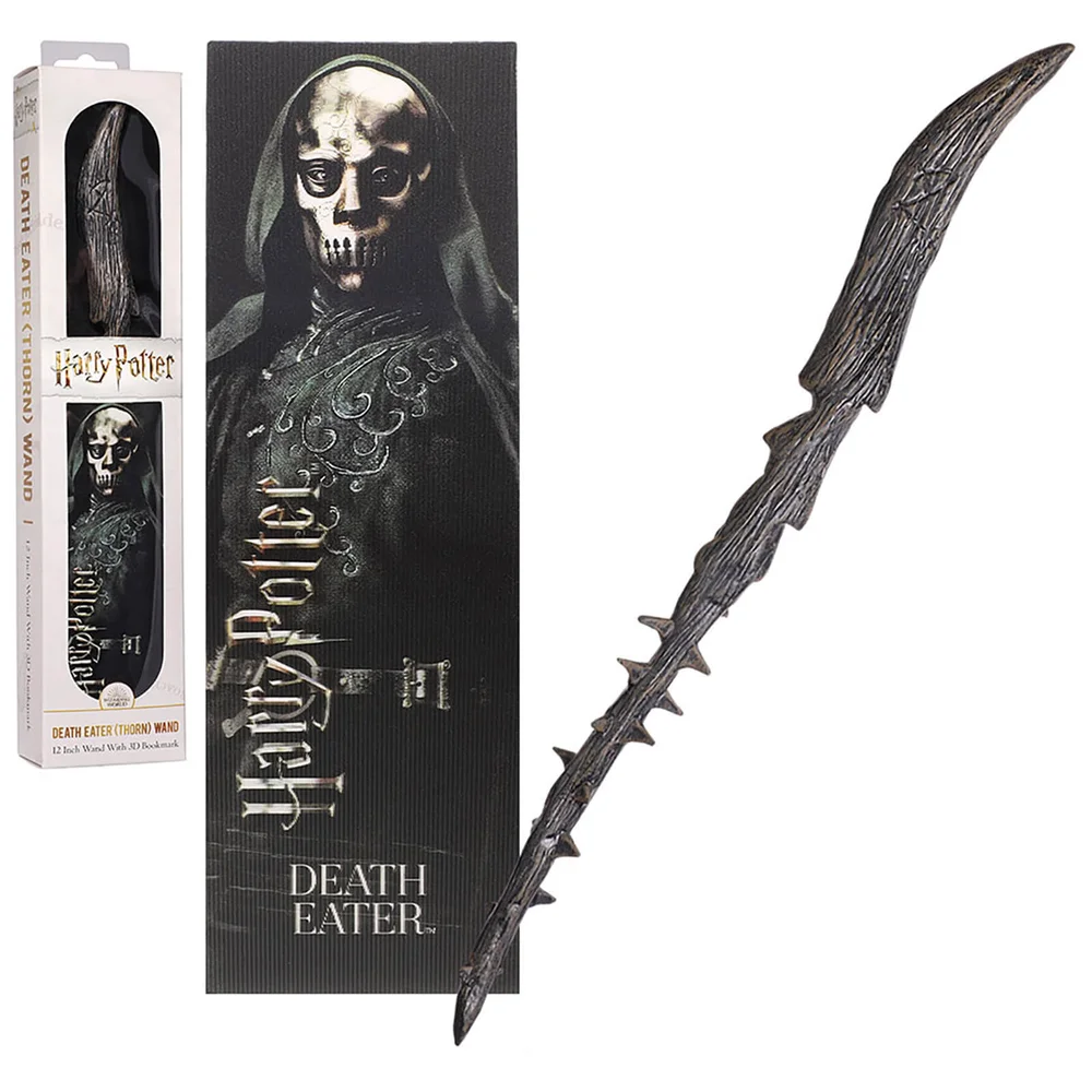 Todesser (Thorn) 30 cm Zauberstab aus PVC mit prismatischem Lesezeichen Bild 1