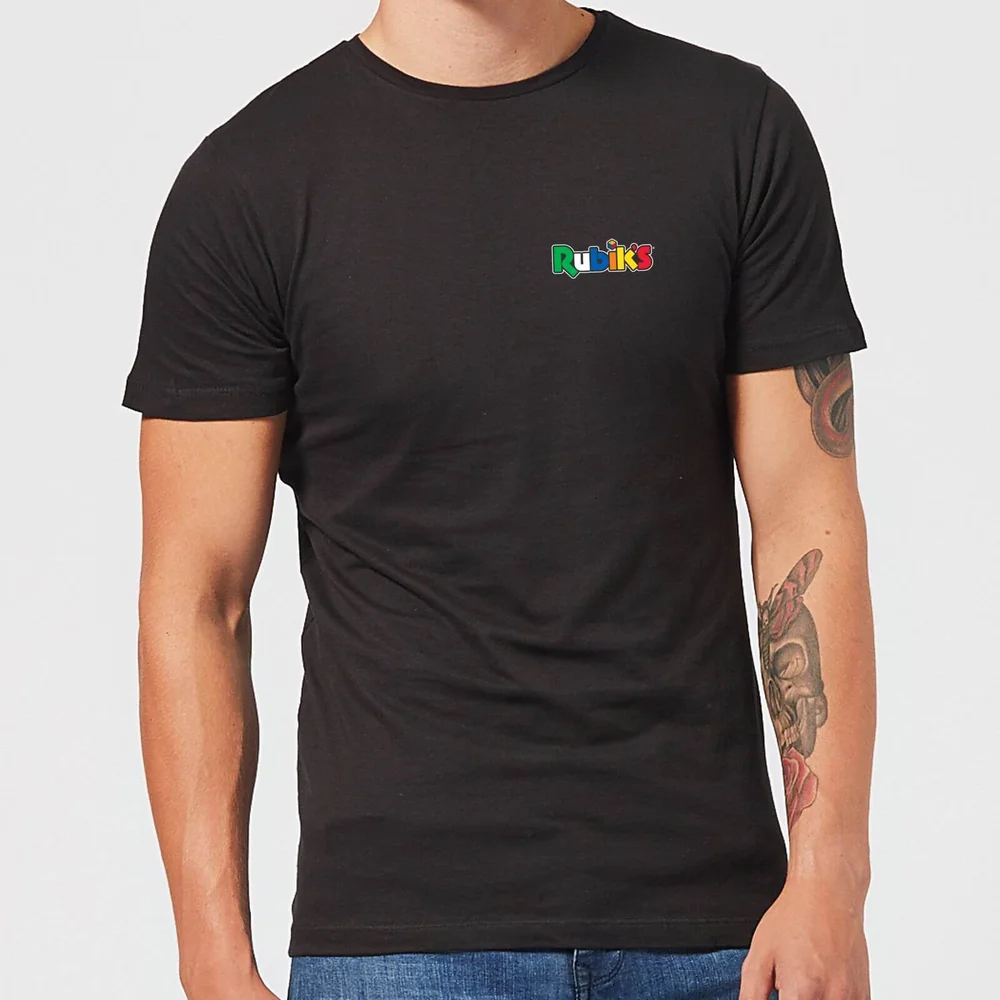 Rubik's Core Logo Pocket Men's T-Shirt - Black - 5XL Bild 1