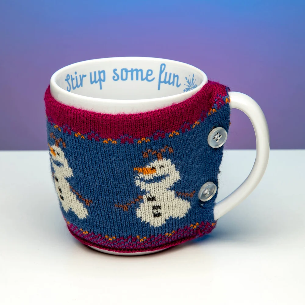 Disney Die Eiskönigin Tasse mit kuscheligem Überzug Bild 1