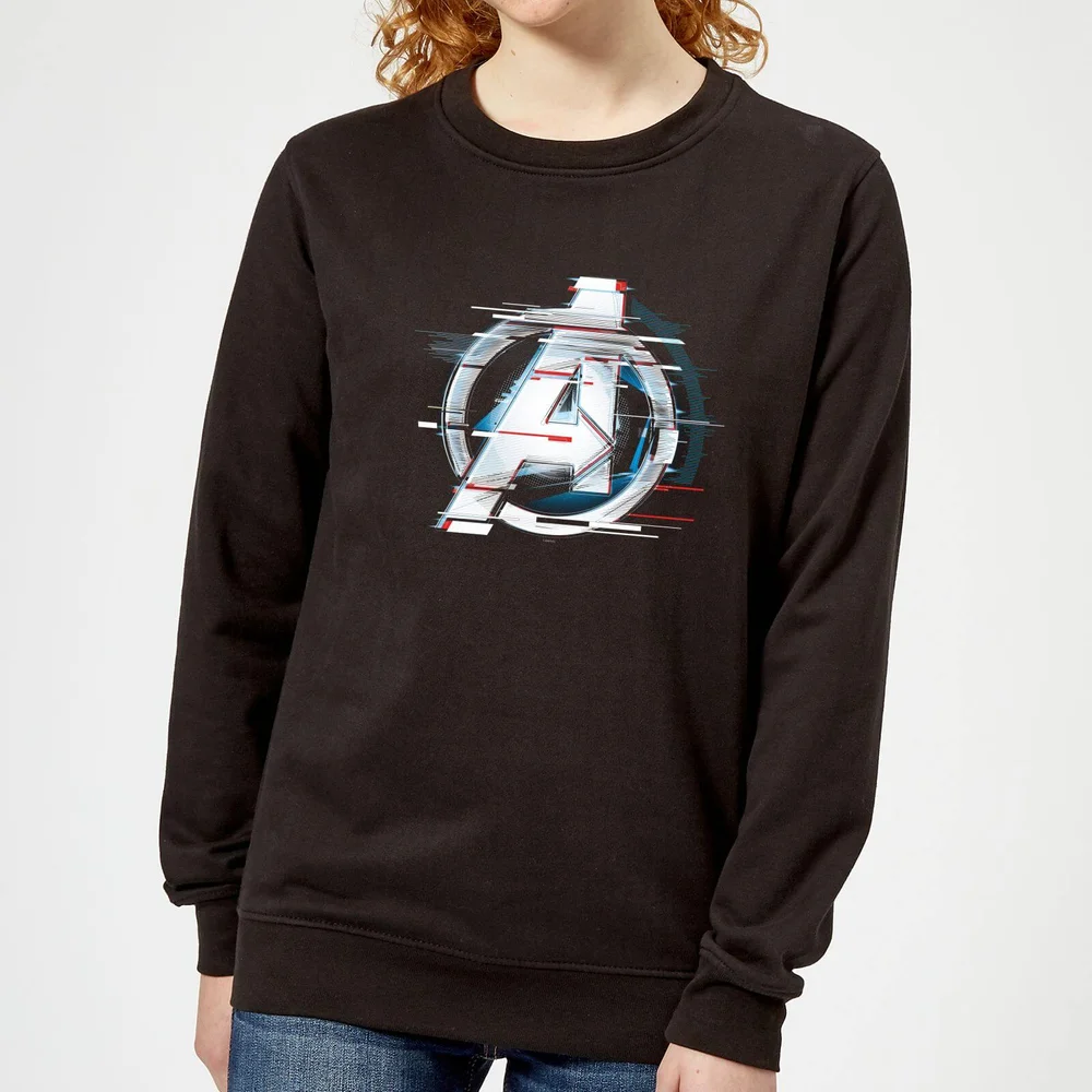 Avengers: Endgame Weiß Logo Damen Sweatshirt - Schwarz - XS Bild 1