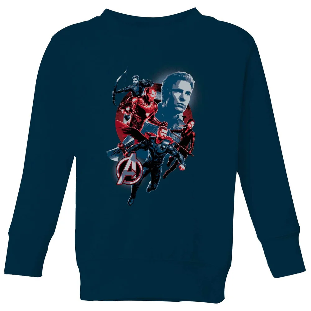 Avengers: Endgame Shield Team Kids' Sweatshirt - Grau - 7-8 Jahre Bild 1
