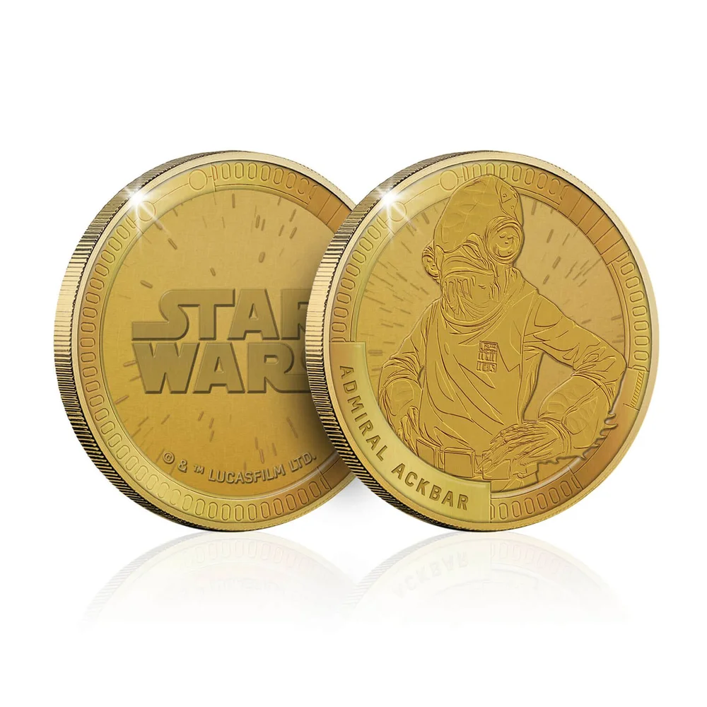 Star Wars Gedenkmünze zum Sammeln: Admiral Ackbar - Zavvi Exclusive (limitiert auf 1000 Stück) Bild 1