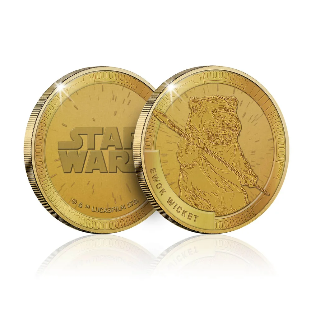 Star Wars Gedenkmünze zum Sammeln: Ewok (Wicket) - Zavvi Exclusive (Limitiert auf 1000) Bild 1