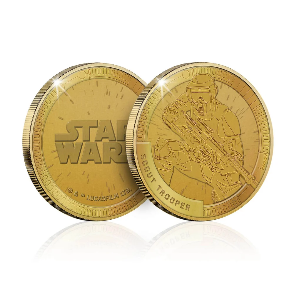 Star Wars Gedenkmünze zum Sammeln: Scout Trooper - Zavvi Exclusive (limitiert auf 1000 Stück) Bild 1